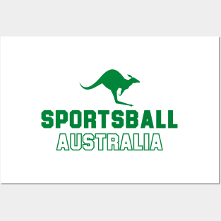 SPORTSBALL AUSTRALIA Varsity Green Posters and Art